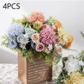 Mixed color artificial dandelion bouquet set of 4 for wedding and home decor