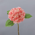 Orange 17 inch hydrangea artificial flowers 4pcs for home decor wedding party centerpiece