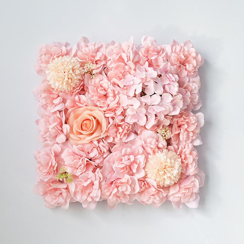 Pink faux flower wall panel floral backdrop party wedding baby shower home accent wall decor