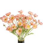 Pink handmade artificial faux blooms 10pcs for home wedding holiday DIY decor