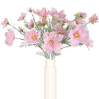 Pink artificial cosmos daisy flowers 6pcs 30 inch long stem for wedding tall vase party table decor