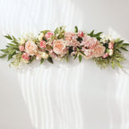 Pink artificial wedding arch flowers for DIY bridal backdrop decoration