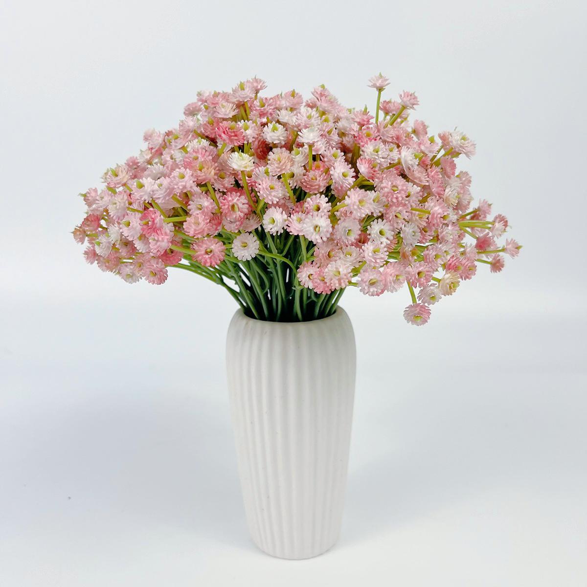 Pink artificial baby's breath gypsophila bouquet for wedding party garden home decoration