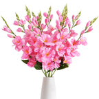 Pink faux butterfly orchid real touch silk flowers 10 blooms double branch for wedding home decor