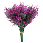 Pink UV resistant artificial lavender fake flowers for hanging pot patio garden home decor