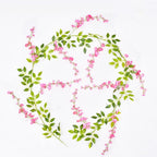 Pink artificial flower wall arrangement 2pcs for wedding bathroom home decor