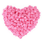 Pink mini foam rose heads 500pcs bulk for DIY wedding bouquet baby shower party decor
