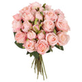 Pink artificial rose peony flower bunches 2 packs for DIY wedding home decor event