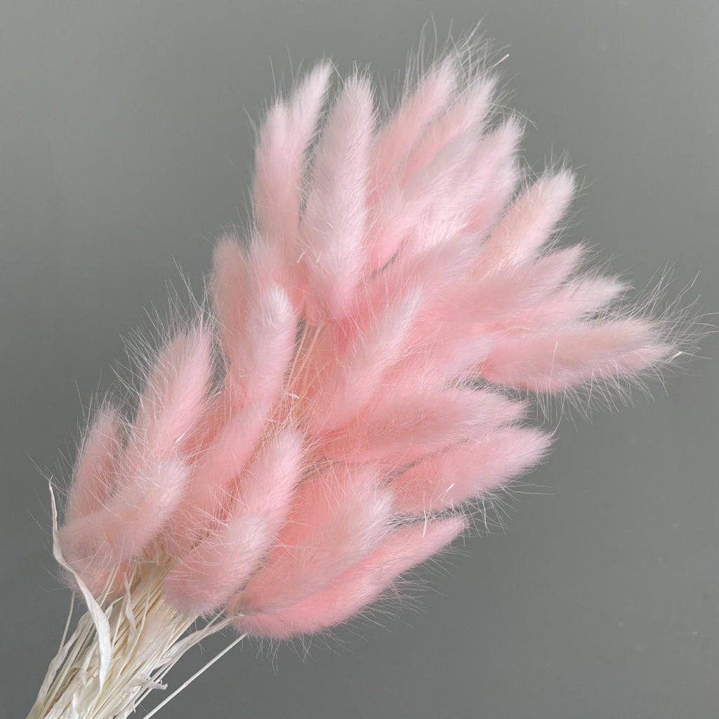 Pink faux pampas grass set of 2 for boho wedding decor and photography styling
