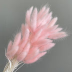Pink faux pampas grass set of 2 for boho wedding decor and photography styling
