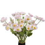 Pink handmade artificial faux blooms 10pcs for home wedding holiday DIY decor