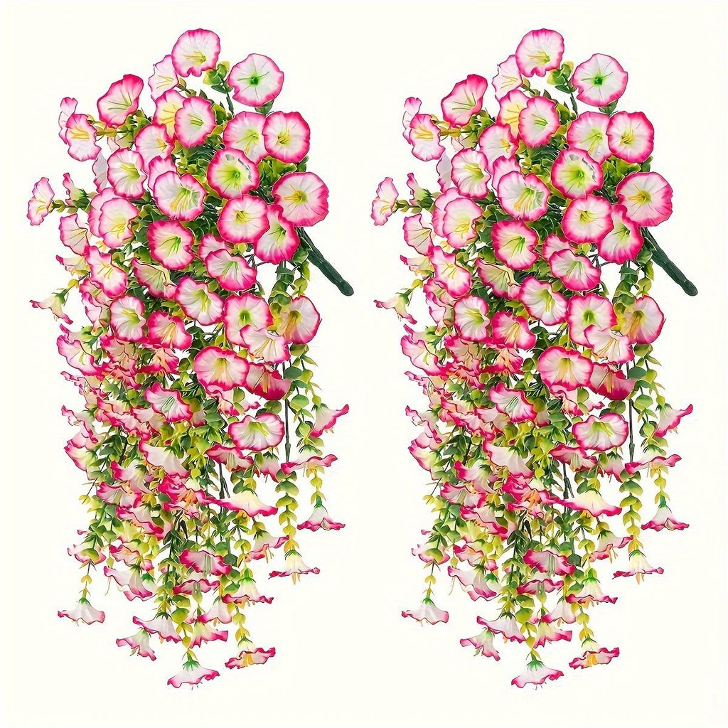 Pink Eucalyptus & Morning Glory Wall Hanging for home porch garden by IPOPU