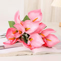 Pink artificial calla lily bouquet set of 3 for wedding and home decor