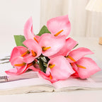 Pink artificial calla lily bouquet set of 3 for wedding and home decor