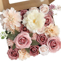 Pink artificial dahlia flowers bulk for DIY wedding bouquet party centerpiece home decor