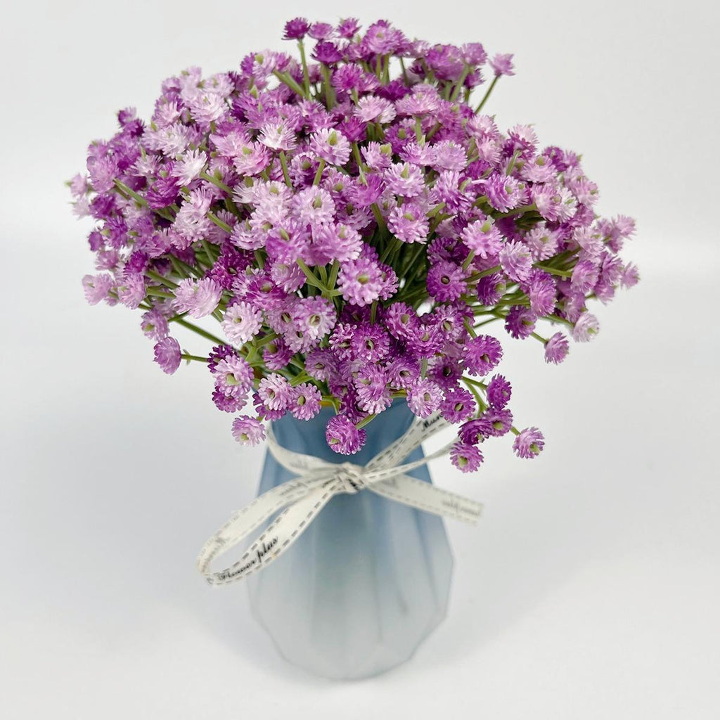 Purple artificial baby's breath gypsophila bouquet for wedding party home decoration