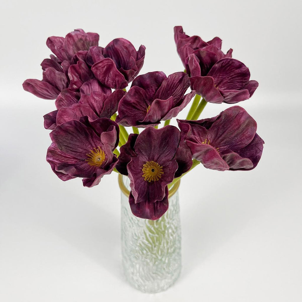Purple artificial fake flowers bouquet for home decoration wedding decor accessories