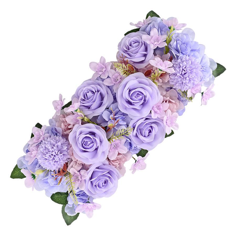 Purple faux floral swag for wedding arch party backdrop and home wall decoration
