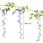 Purple artificial flower wall arrangement 2pcs for wedding bathroom home decor