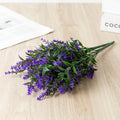 Purple artificial lavender flower stems 6pcs home office bedroom decor