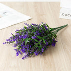 Purple artificial lavender flower stems 6pcs home office bedroom decor