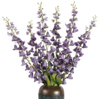 Purple artificial lily of the valley 6pcs 37in bouquet for wedding bridal party home decor