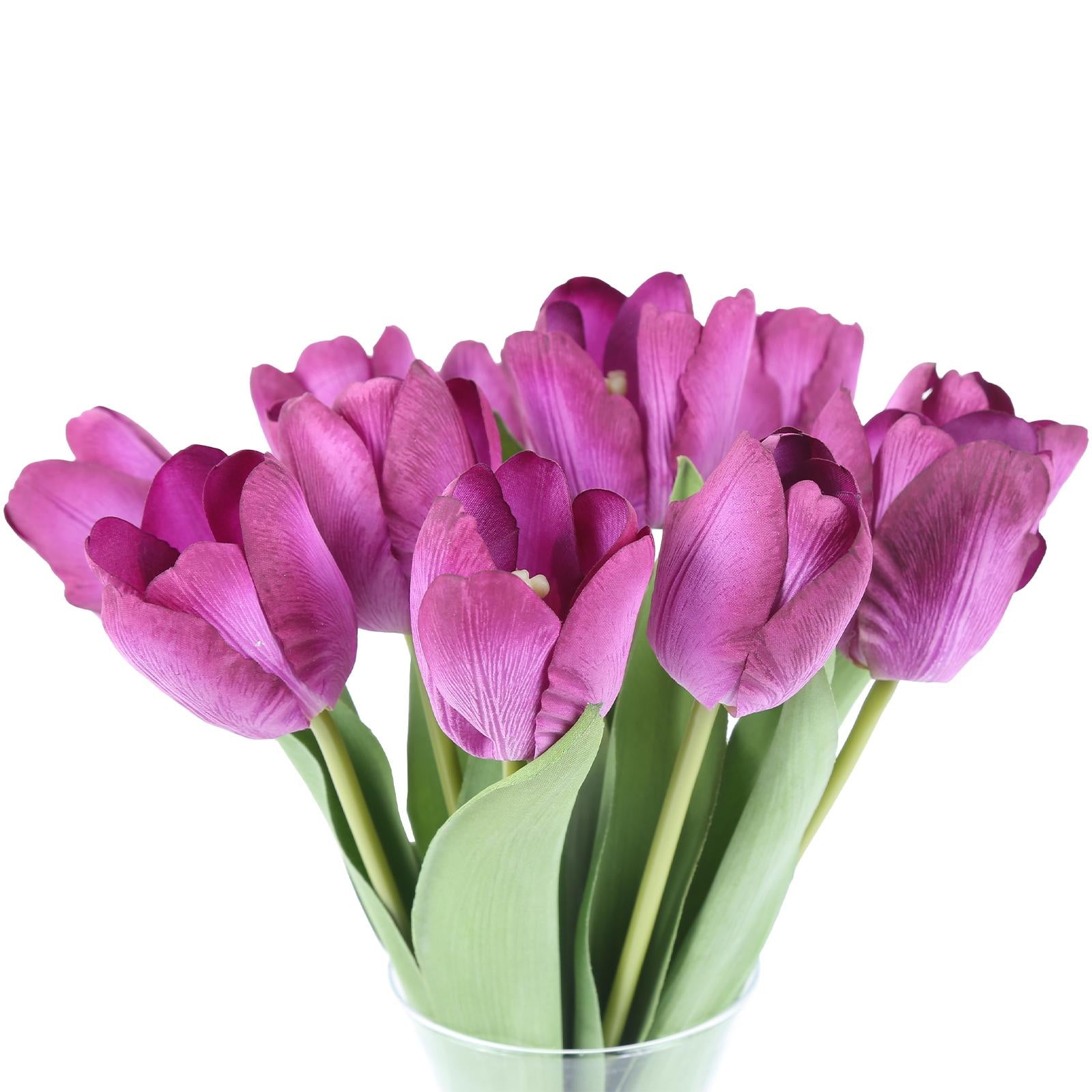 Tulip Flower 6pcs Home Living Room Wedding Decoration Tulips Fake Flowers Home Garden Decor
