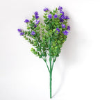 Purple artificial eucalyptus lotus fake flowers 4pcs for wedding flower wall home decor