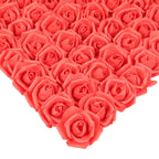 Red artificial stemless foam rose heads 200pcs for wedding Valentine's Day DIY decor