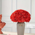 Red artificial hydrangea 10pcs luxury DIY flowers for wedding party home decoration