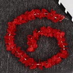 Red artificial orchid cherry blossom vine handmade hanging garland for wedding decoration