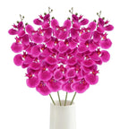 Rose pink artificial phalaenopsis orchid 4pcs 37.4in real touch stems for home decor
