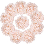 Rose pink artificial hydrangea flower heads 10pcs for wedding centerpiece DIY decor