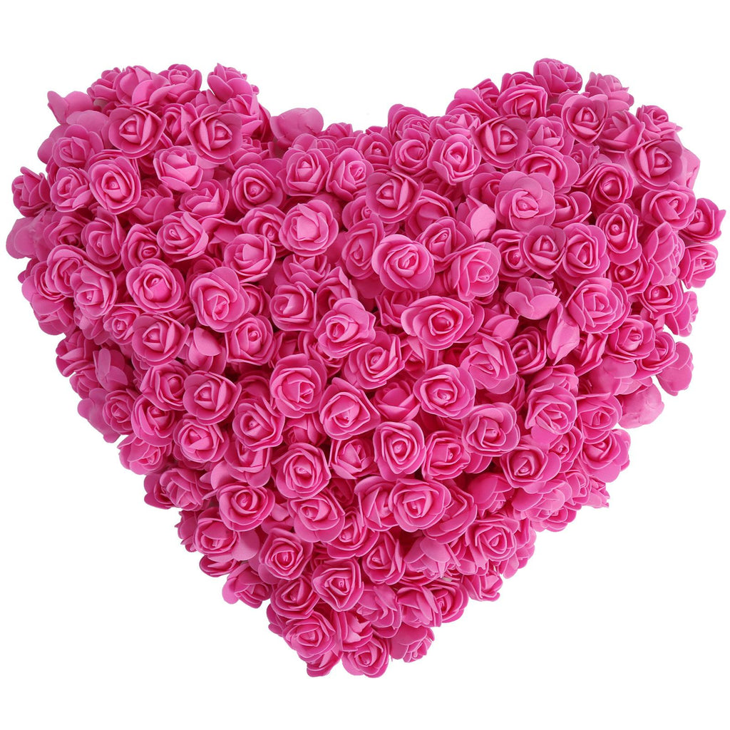 Rose red mini foam rose heads 500pcs bulk for DIY wedding bouquet party home decor