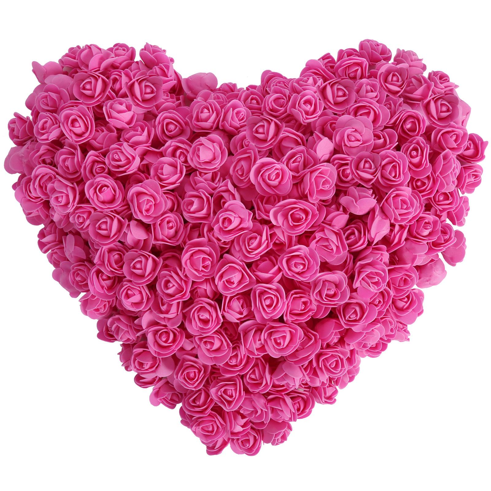Rose red mini foam rose heads 500pcs bulk for DIY wedding bouquet party home decor