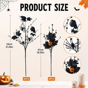 Halloween Pumpkin and Maple Leaf Picks – 8 Pcs