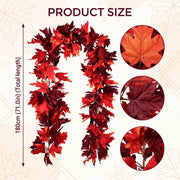 Artificial Maple Leaf Fall Garland – 6ft, Set of 2
