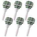 White DIY wedding bouquet holder foam handle set of 6 for bridal floral arrangement
