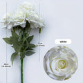 White artificial roses with stems for wedding centerpiece bridal bouquet home decor