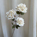White large artificial rose branch for wedding and home decoration