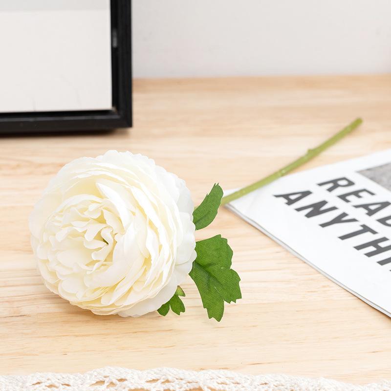 White artificial rose bouquet 10pcs wedding party Valentine's Day home decor