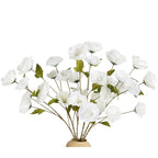 White artificial poppy flowers 6pcs 32 inch for wedding home party table centerpiece decoration
