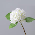 White 17 inch hydrangea artificial flowers 4pcs for home decor wedding party centerpiece
