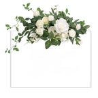 White Flower Backdrop Garland for modern home decor by IPOPU
