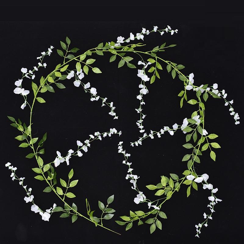 White artificial flower wall arrangement 2pcs for wedding bathroom home decor