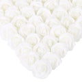 White artificial stemless foam rose heads 200pcs for wedding DIY party home decor