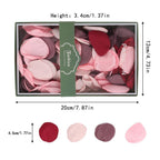 Wine red faux flower petals for wedding aisle flower girl basket table scatter party decor