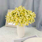 Yellow artificial baby's breath gypsophila bouquet for wedding party garden home decor