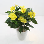 Yellow artificial greenery bouquet for patio hanging basket porch garden pot decor