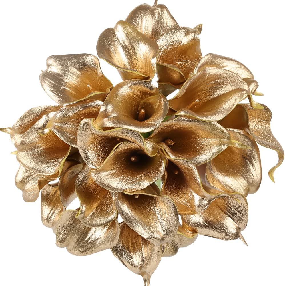 24PCS Artificial Flowers Fake Calla Lily Flowers